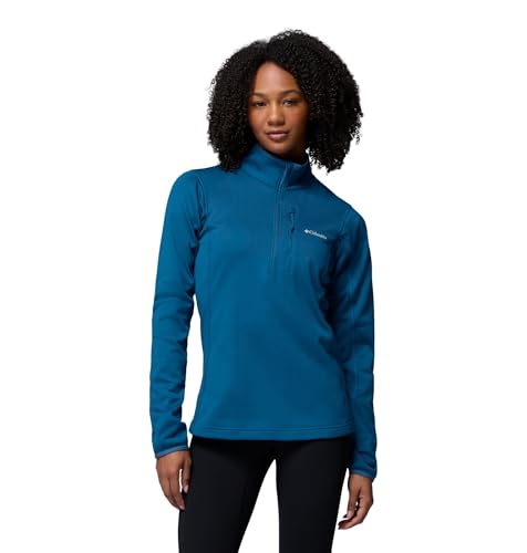 Columbia Women's Essential Hike Grid Fleece Half Zip - Medium Phoenix Blue