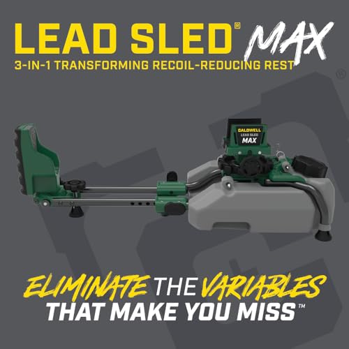 Caldwell Lead Sled MAX Recoil Reducing Shooting Rest, Adjustable & Collapsible