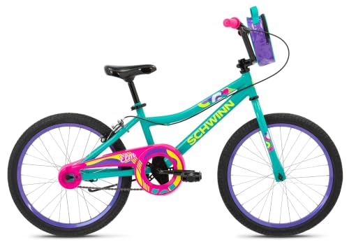 20-Inch Kids Bike with Training Wheels for Ages 3-5 - Schwinn Elm