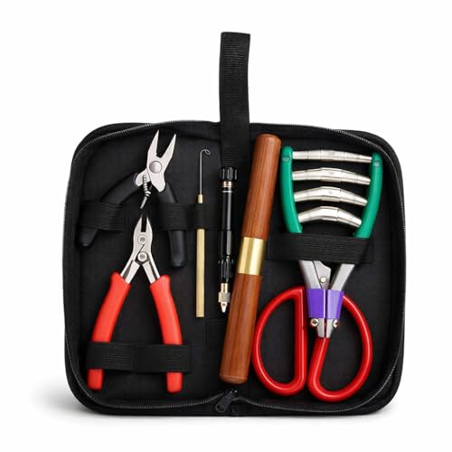 Tennis & Badminton Racket Stringing Tool Set with Storage Bag