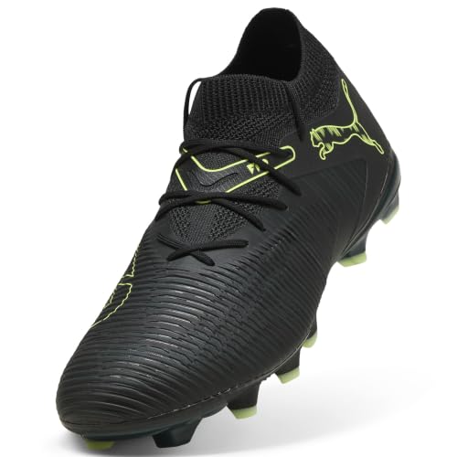 Soccer Cleats for Men Future 8 Match Firm Ground Artificial Turf - Black / Fizz Light / Green, Size 11
