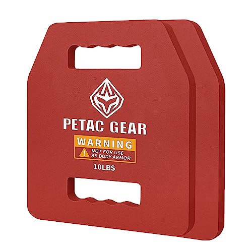 PETAC GEAR Tactical Weight Plates 10LB*2 for Weighted Vests & Fitness Training