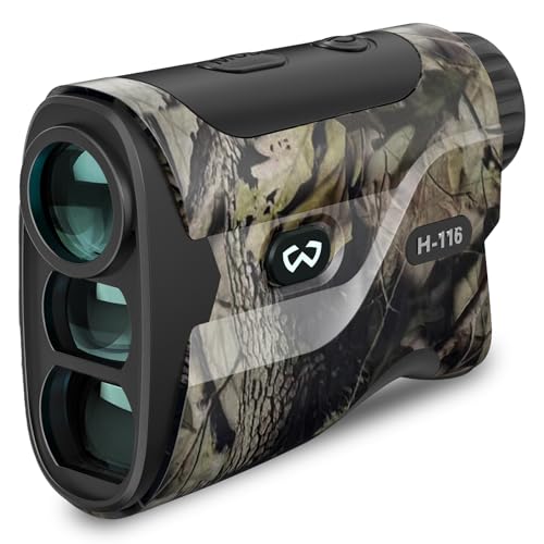 WOSPORTS 1200yd Rangefinder with 4 Modes for Hunting & Archery - Slope, Speed