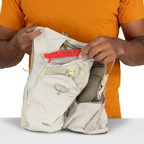 Men's Large Black Hydration Vest with Soft Flasks - Osprey Duro 6L