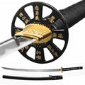 Samurai Katana Sword - Handmade 1060/1095 Carbon Steel Full Tang Blade, Traditional Forge