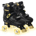 Kids Adjustable Roller Skates with Racing Car Design, Size Large - Indoor Outdoor Gift