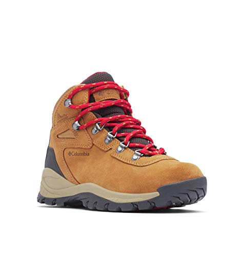 Women's Waterproof Hiking Boots - Columbia Newton Ridge Plus Elk/Mountain Red 11