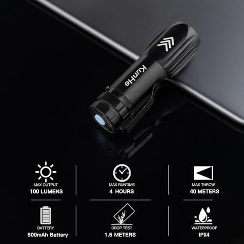 40 Pack Rechargeable Mini LED Flashlights with Clip - Bright Portable EDC Lights