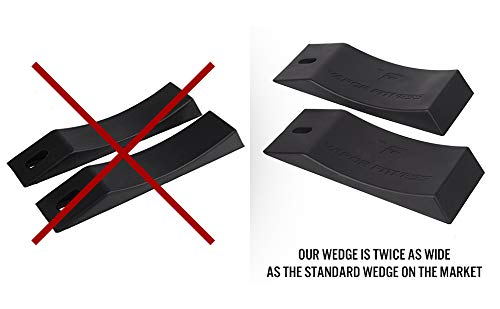 Widest Deadlift Wedge (2 Pack) - Barbell Deadlift Jack Alternative for Weightlifting - Accessories for Platforms, Blocks, and Pads