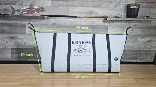 48x24 Insulated Fish Kill Bag Leak Proof Cooler for Offshore & Inshore Fishing