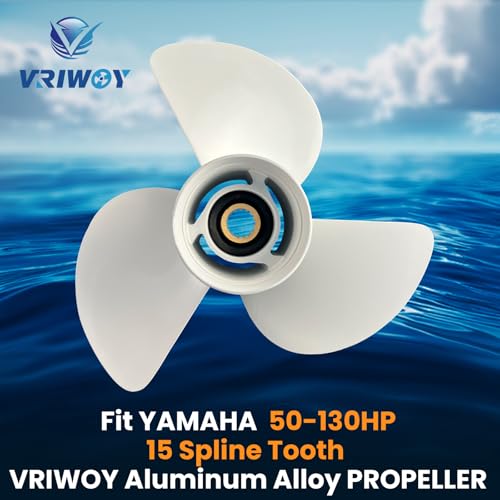 Boat Propeller for Yamaha 50-130HP 14x11 Pitch - Aluminum, 3-Blade, Right-Hand