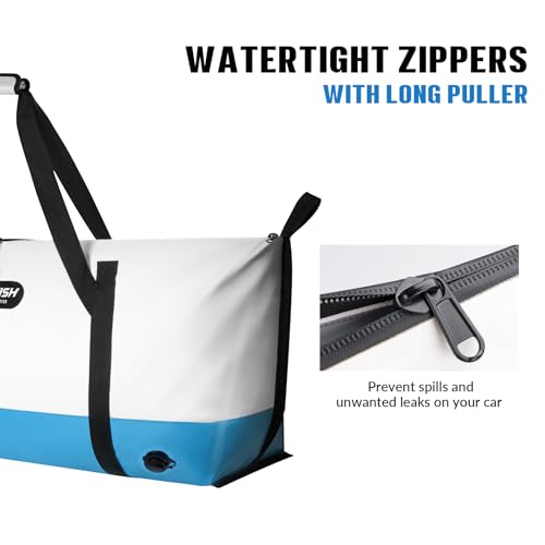 Insulated Fish Cooler Bag GREY 40x16x6.5in Fish Kill Bag for Caught Fish