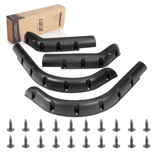 4-Piece Fender Flares for EZGO TXT Golf Cart 1996-2013 | Impact-Resistant Plastic & Stainless Hardware