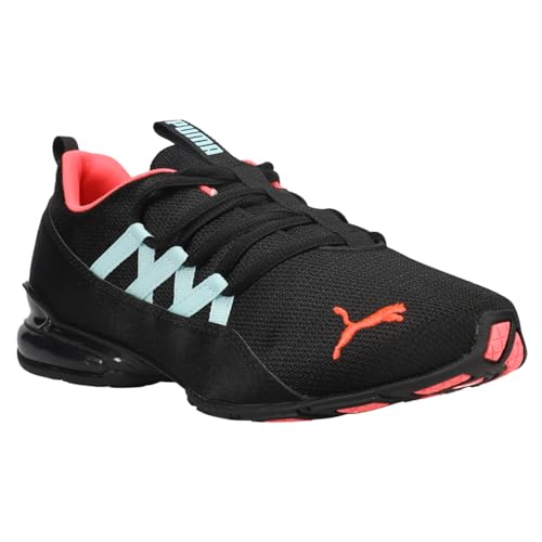 PUMA Riaze Prowl Palm Mesh Women's Shoes - Black, Ignite Pink, Aquamarine, Size 8.5