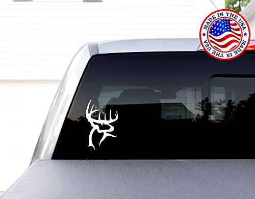 6-Inch Car Vinyl Decal Sticker Fishing Hunting White
