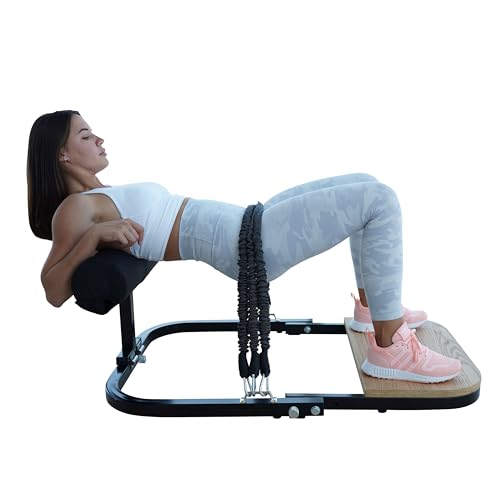 BootySprout Hip Thrust Machine for Glute Training - Classic Black, 45-135 lbs Resistance