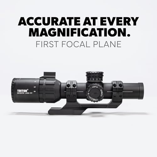 Triton Navigator Series 1-6x24 FFP Rifle Scope Black with C5 Dot BDC
