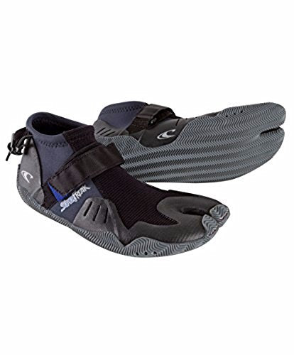 O'Neill Superfreak 2mm Tropical Split Toe Neoprene Water Boot - Black, Size 11