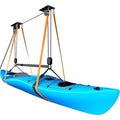 Garage Ceiling Kayak Hoist System with Pulleys for Watercraft Storage