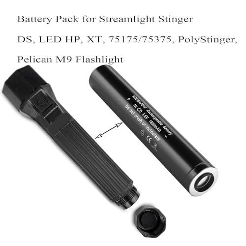 Rechargeable Ni-CD Battery Pack for Streamlight Stinger Flashlights 1800mAh