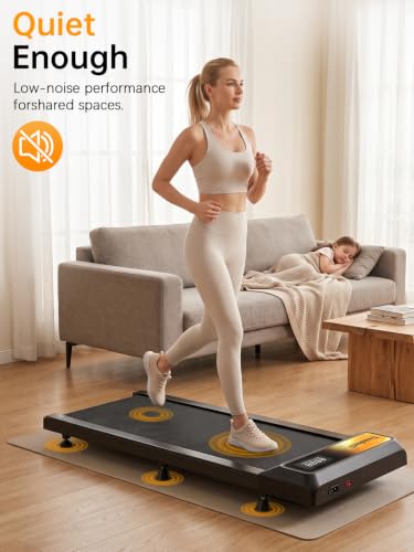 Gkyet Black Adjustable Incline Walking Treadmill Pad for Home Office 8% Incline