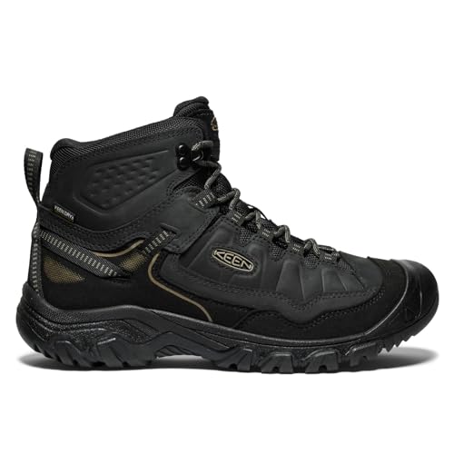 KEEN Men's Targhee 4 Waterproof Hiking Boots 11.5 Black/Black/Black