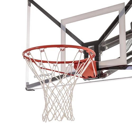 Silverback Breakaway Basketball Rim with Nylon Net | Compatible with Portable & In-Ground Hoops