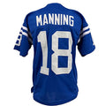Peyton Manning Indianapolis Blue Jersey - Unisex Adult Sizes S-5XL, Custom Sewn, Stitched - Large