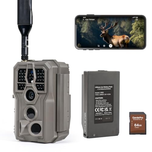 GardePro X66 Pro Cellular Trail Camera with Rechargeable Battery - SD Variant