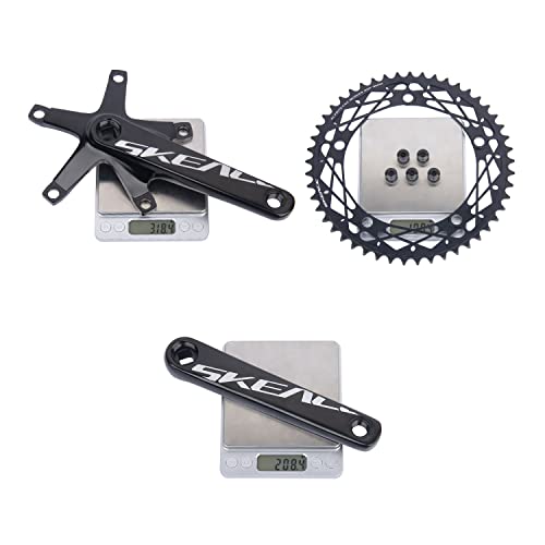 165mm Bike Crankset with 144BCD, 48T/49T Chainring for Track & Fixed Gear Bikes