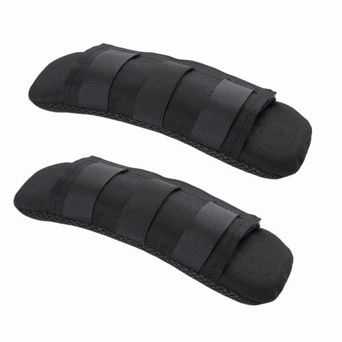 Shoulder Strap Pad for Tactical Vest & Bags - 3.1in Width, Black (2 Pack) PQEUGOA
