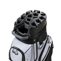 VEVOR Gray Golf Cart Bag with 14-Way Divider, Rain Hood & Storage Pockets