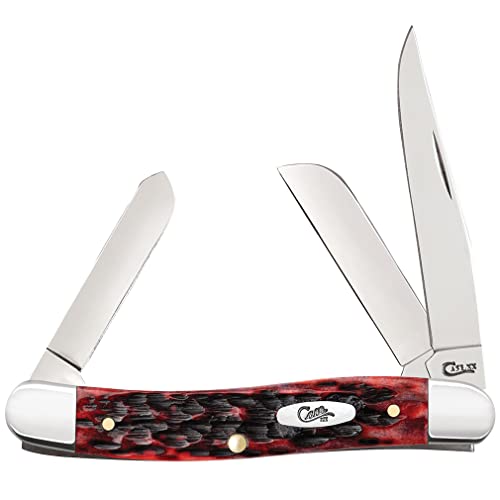 Case XX WR Pocket Knife Medium Stockman Crimson Jigged Bone - 3 5/8"