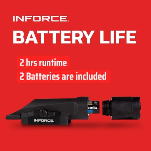 Inforce Gen 3 WMLx 1100 Lumen Tactical Light Black - High-Intensity LED