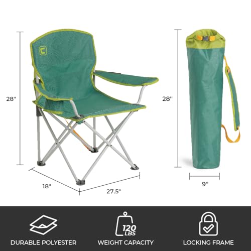 Teal Meadow 2 Pack Folding Camping Chair with Cupholder - Durable Indoor & Outdoor Seat