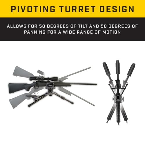 Caldwell Precision Shooting Rest with Adjustable Ambidextrous Swivel & Detachable Magazine Support - 1 Pack