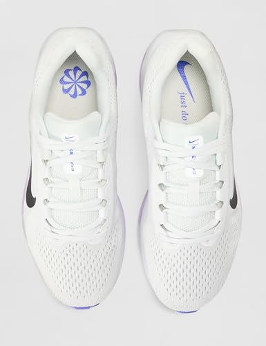 Nike Women's Winflo 11 Road Running Shoes - Summit White/Black/Violet Mist/Sapphire, Size 7.5