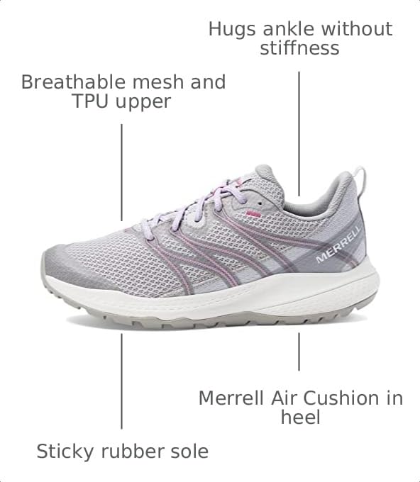 Women's Hiking Sneakers - Merrell Bravada 2 Breeze 8.5 Paloma