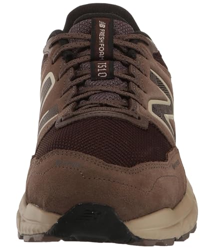 New Balance Womens Fresh Foam 510 V6 H2O-Resistant Running Shoes, 9 Wide, Dark Mushroom/Black Coffee