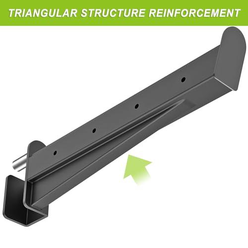Kipika Safety Spotter Arms for 2x2 Power Racks with 5/8" or 1" Holes - Adjustable Heavy Duty Steel