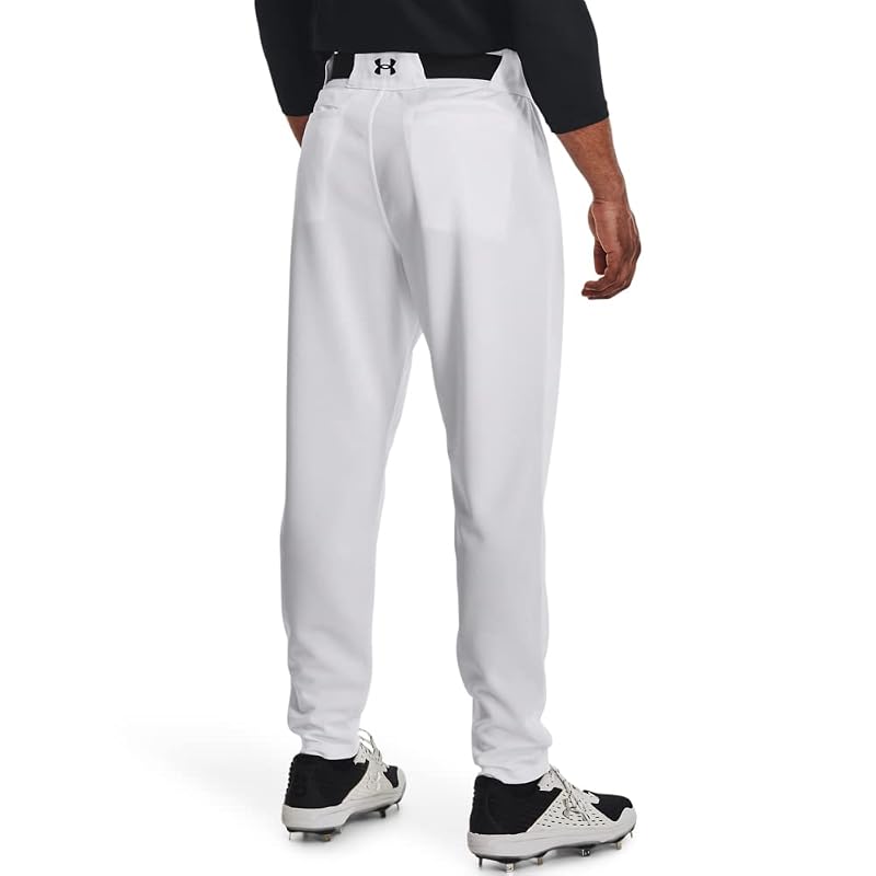 Under Armour Men’s Utility Baseball Pants 22 – White/Black, Medium
