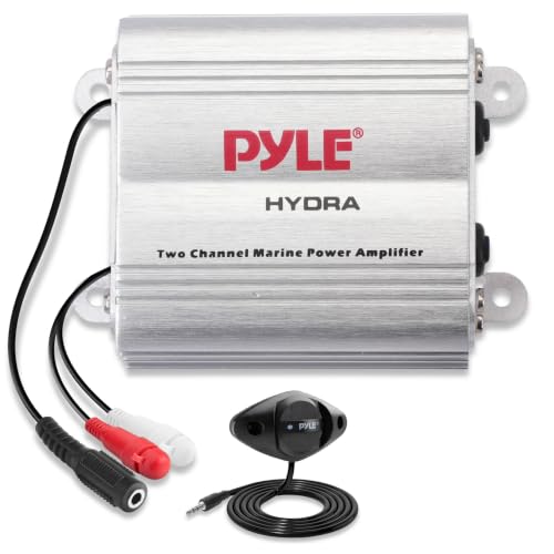 Marine Amplifier 400W 4 Channel Audio Amplifier - Silver