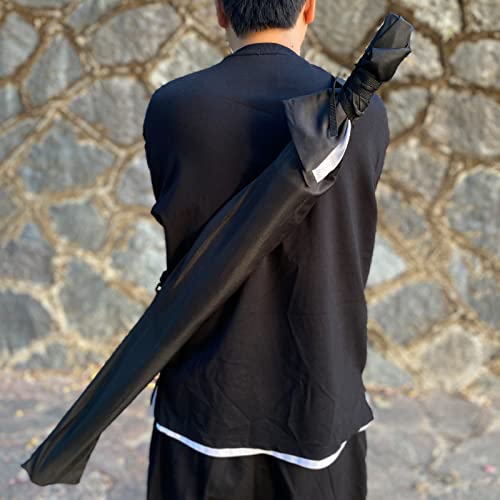 Black BJDJ Katana Sword - High Toughness Polypropylene Blade for Training & Aikido