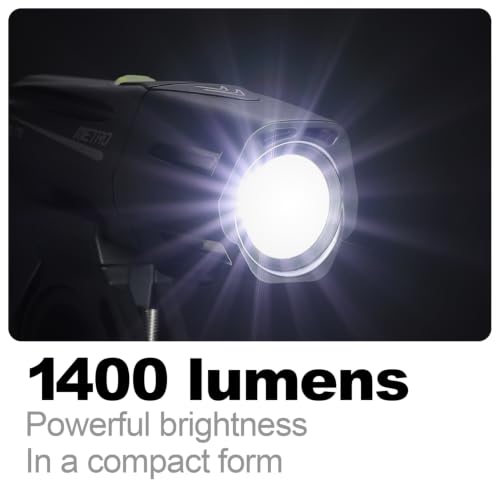 Cygolite Metro 1150 Lumen Bike Light - Rechargeable USB-C, Waterproof, 9 Modes, Mount Included