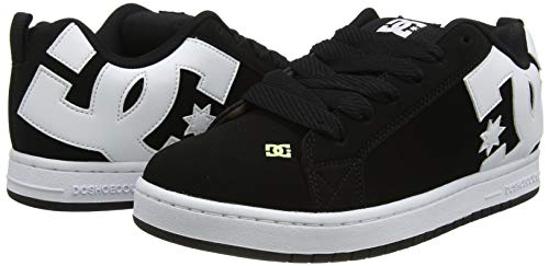 DC Men's Court Graffik Shoe, Black, 7 D D US