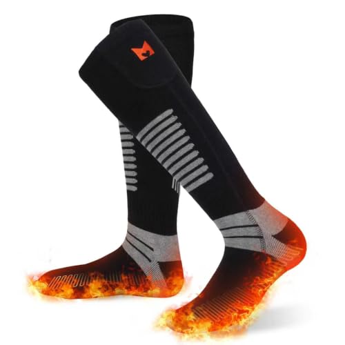 Rechargeable Heated Socks with 4 Levels for Outdoor Sports Winter Warmth