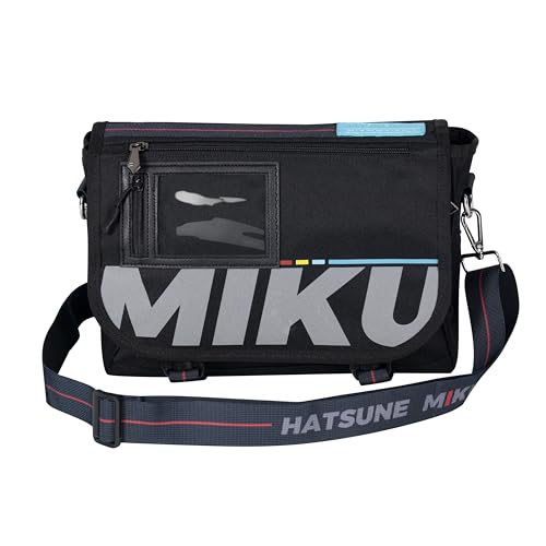 Hatsune Miku Crossbody Messenger Bag - Black 5 - Collaboration Series