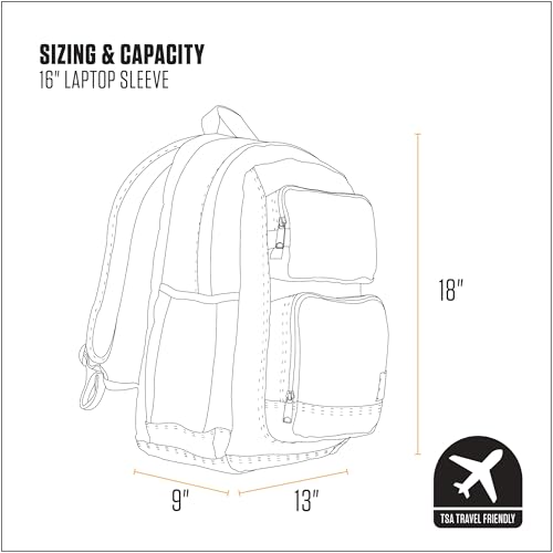 Carhartt 28L Dual-Compartment Laptop Backpack - Black