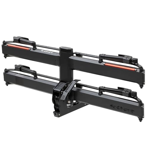 Kuat Piston Pro X LED Dual Ratchet Hitch Bike Rack 2-Inch Galaxy Gray / 2"