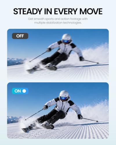 Edge Dual Battery Combo for Action Camera - 4K 120fps Night View Waterproof 52ft Stabilization